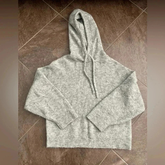 & other stories women’s sweater - alpaca blend - hooded - light gray - XS - Picture 1 of 6